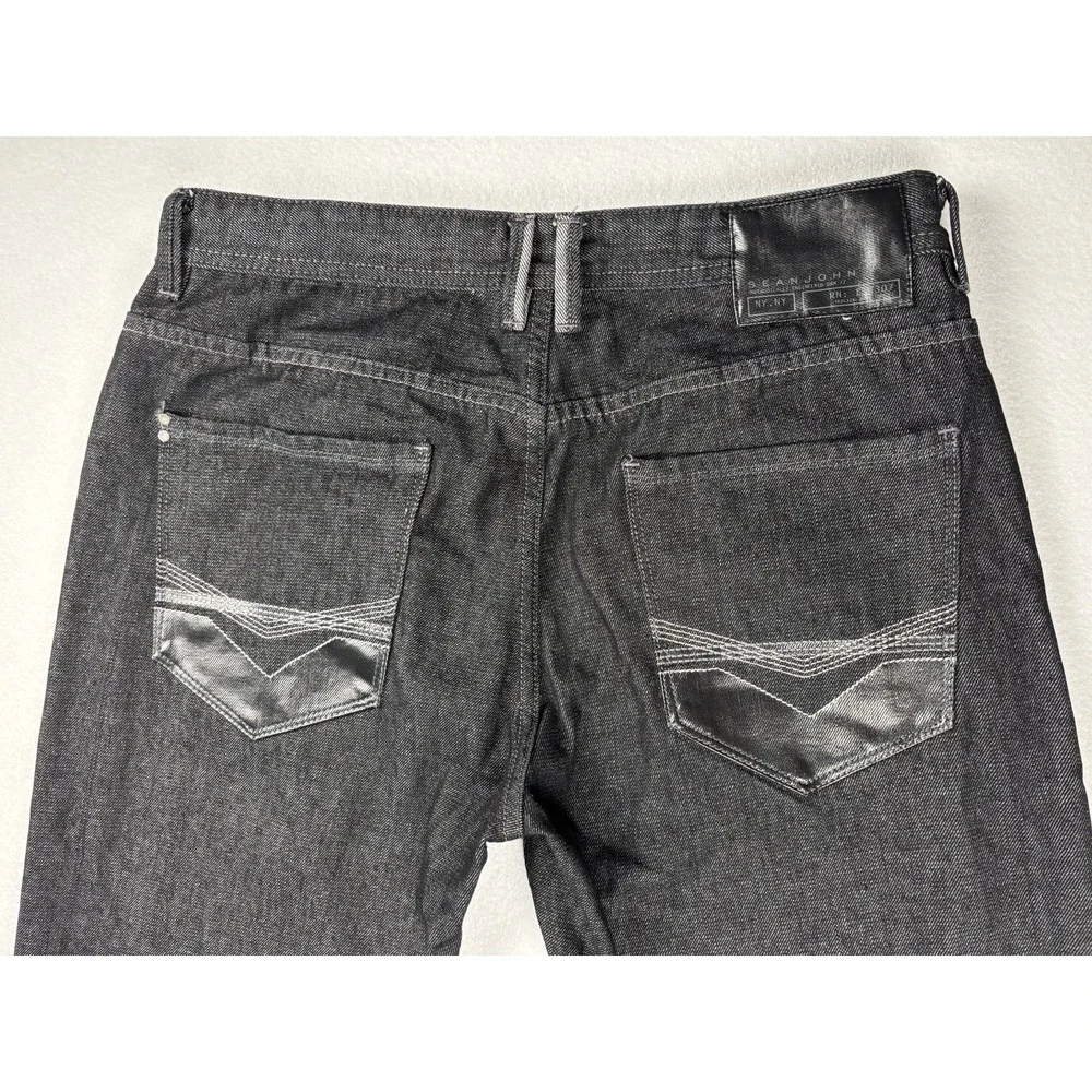 Sean John Hamilton Dark Wash Straight Leg Jeans Size 34 Men's Denim